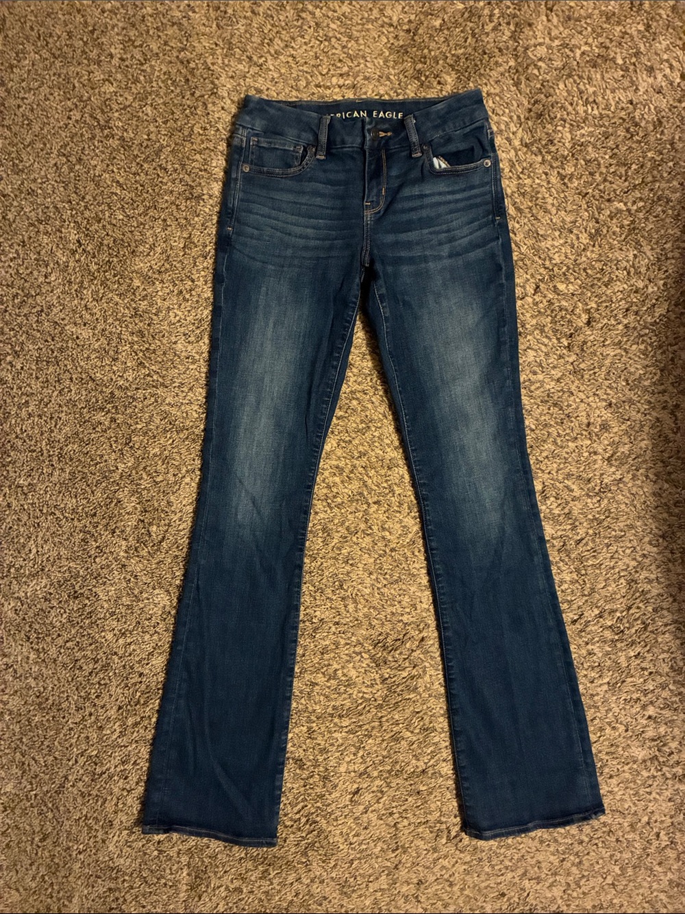 American Eagle curvy kick boot jeans -size 2 long